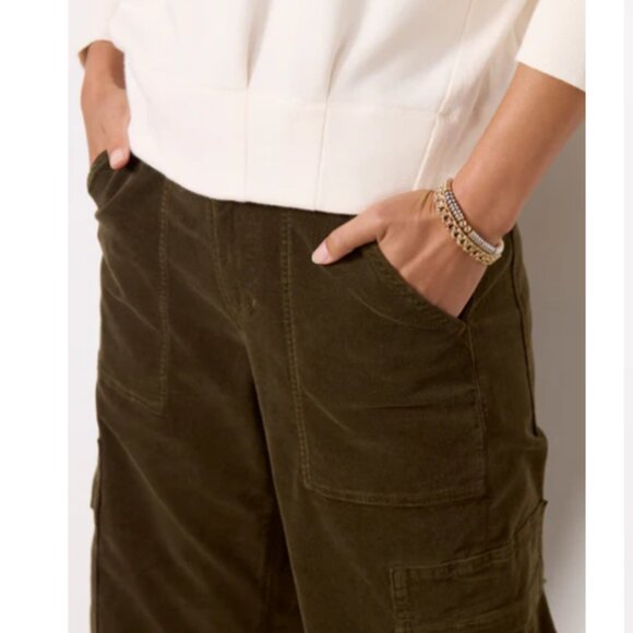 Evereve Baylor Corset Sweatshirt, Size M, Ivory/Off White - Picture 4 of 9